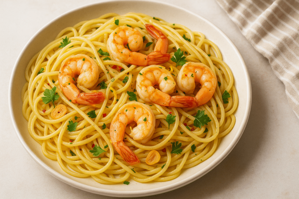 krevetipasta sidruni ja küüslauguga